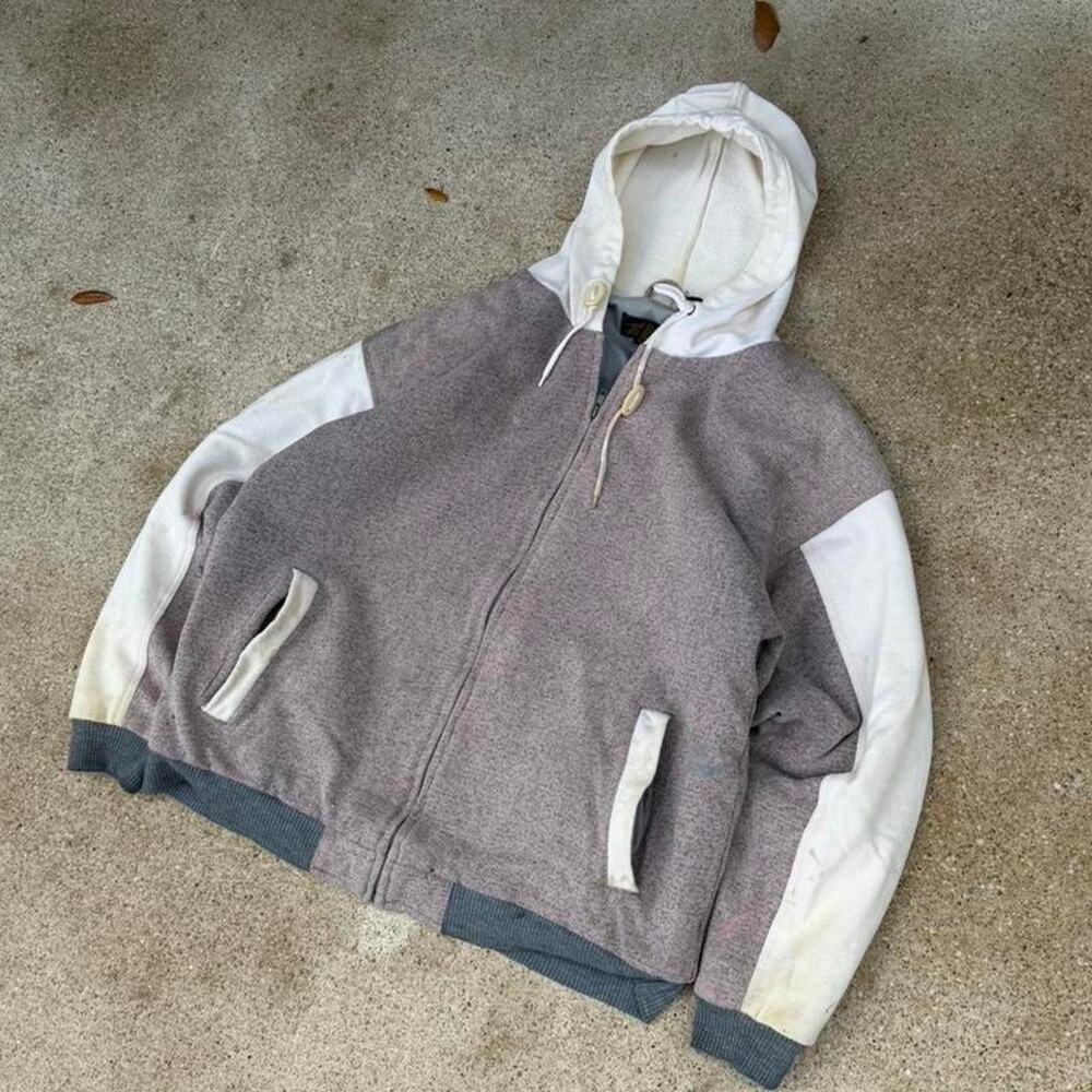 Vintage 90s eddie bauer zipup tonal cotton jacket